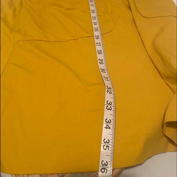COS woman’s canary yellow a line dress. Large front pockets. Size M. - Picture 10 of 10